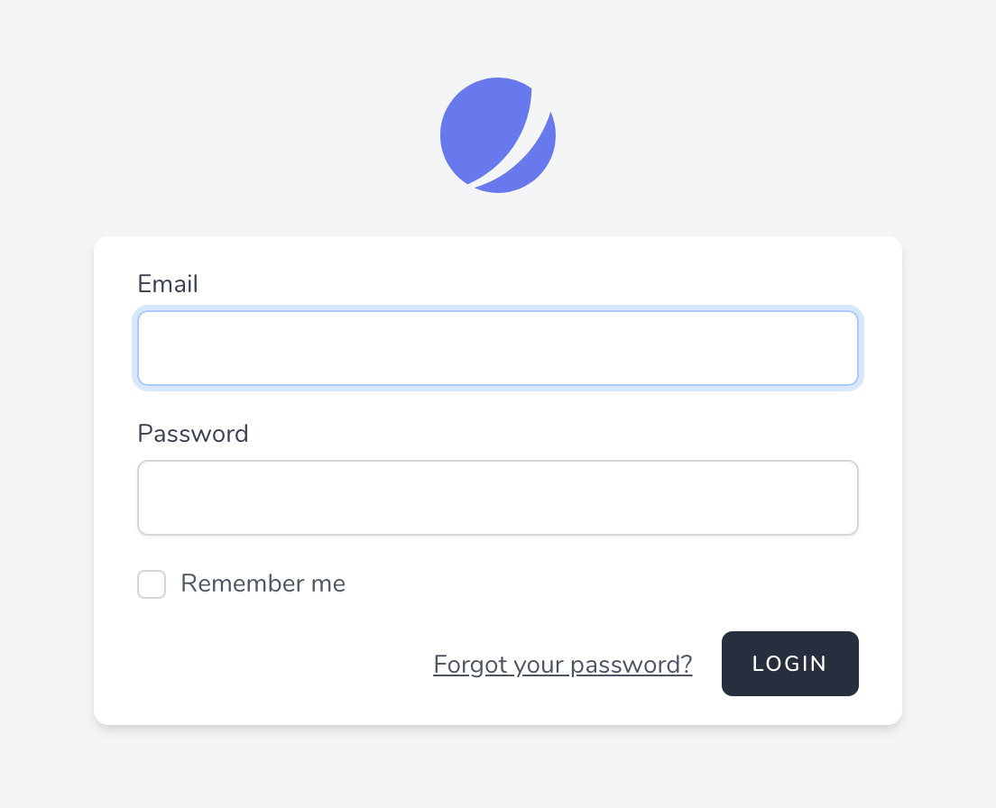 Page login avec JetStream